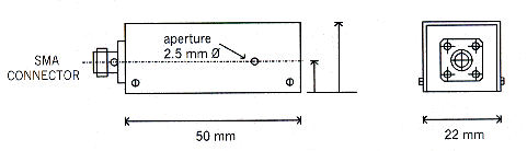 Outline drawing of phase modulator head